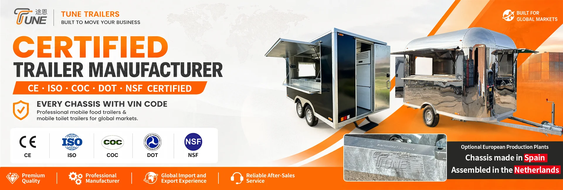 Aangepaste foodtruckfabrikant China - TUNE