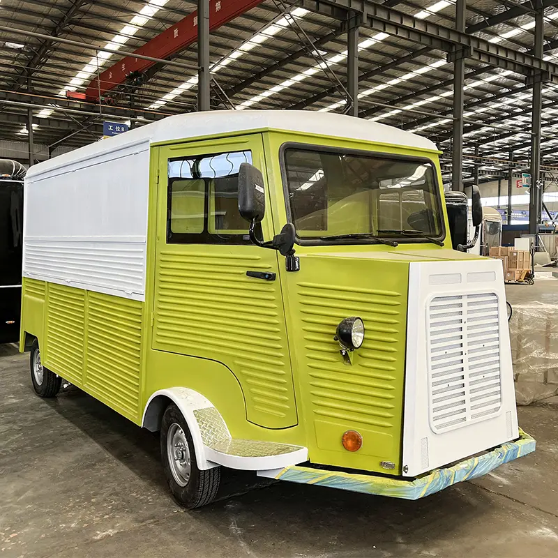 Commerciële cateringwagen in antieke stijl