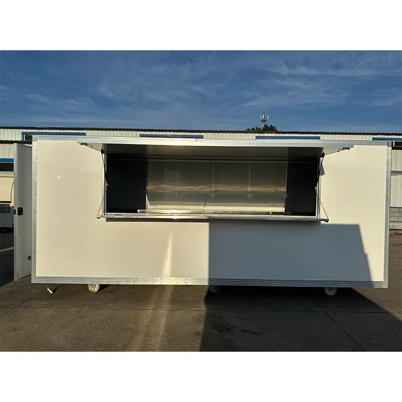 Robuuste stalen straatvoedselkiosk voor buiten