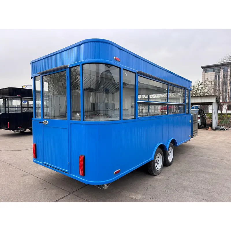 Street View Mobiele Concessie Voedselaanhangwagen