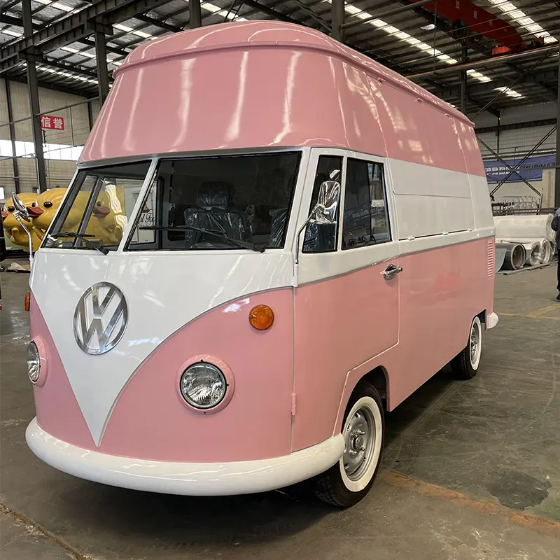 Klassieke foodtruck in busstijl